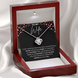 To my wife Necklace - Wish i could turn back the clock