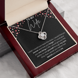 To my wife Necklace - Wish i could turn back the clock