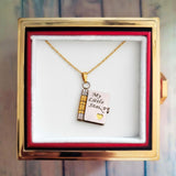 My Little Star Love Book Necklace for Daughter