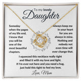 To My Daughter Necklace - Gift from Mom