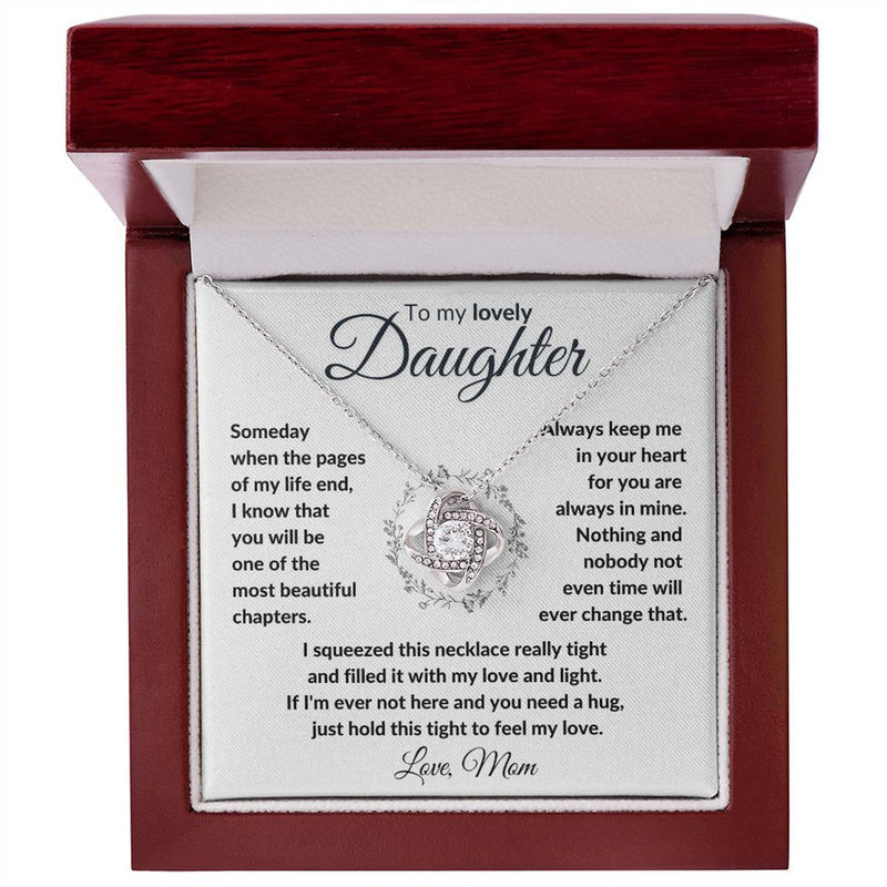 To My Daughter Necklace - Gift from Mom