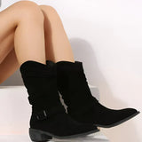 FRANCINCE | LOW HEEL ANKLE BOOTS